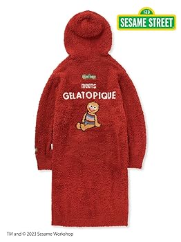 ジェラートピケ セサミストリート エルモワンピース ルームウェア　フリーサイズ ジェラート ピケ「セサミストリート」コラボルームウェア